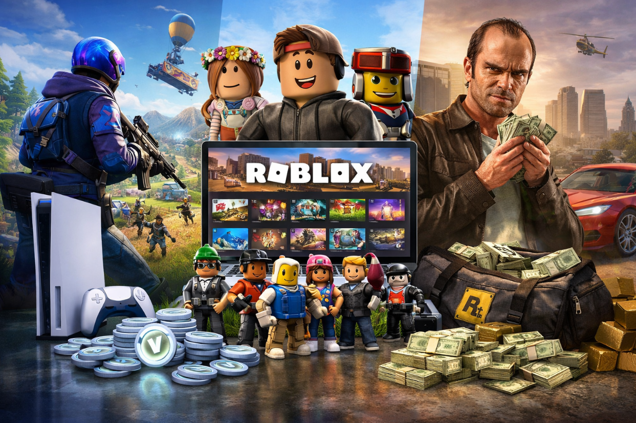 INFOGRAPHIC: How Fortnite, Roblox, and GTA V Locked Down the U.S. Market